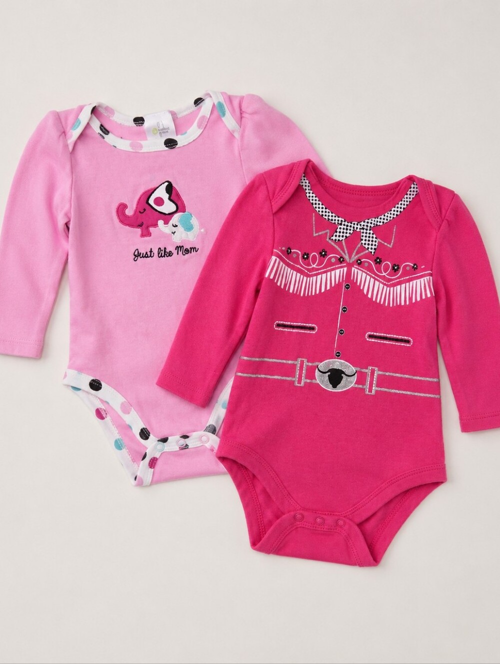 Garanimals & Baby Gear Pink Western Cowgirl Onesie Bundle Set Size 6-9M Rodeo